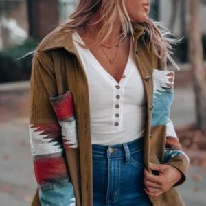 . 🥳Like new Aztec corduroy jacket